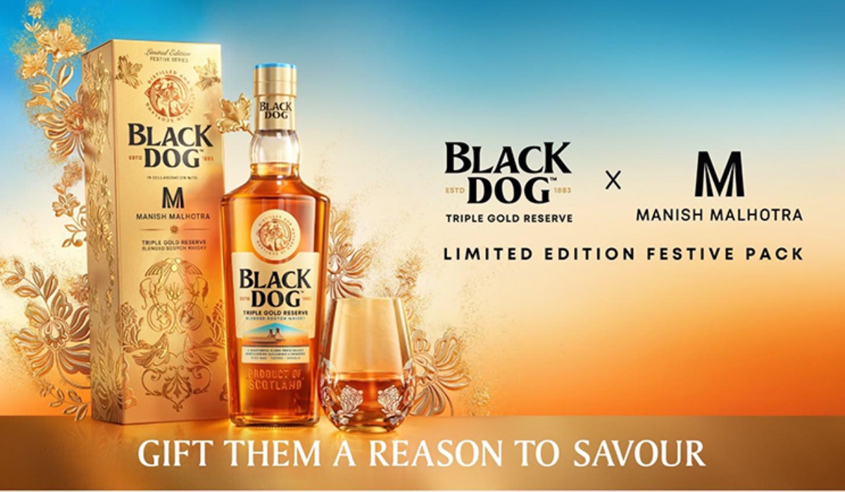 Black Dog Partners with Manish Malhotra For A Festive Triple Gold Reserve Expression